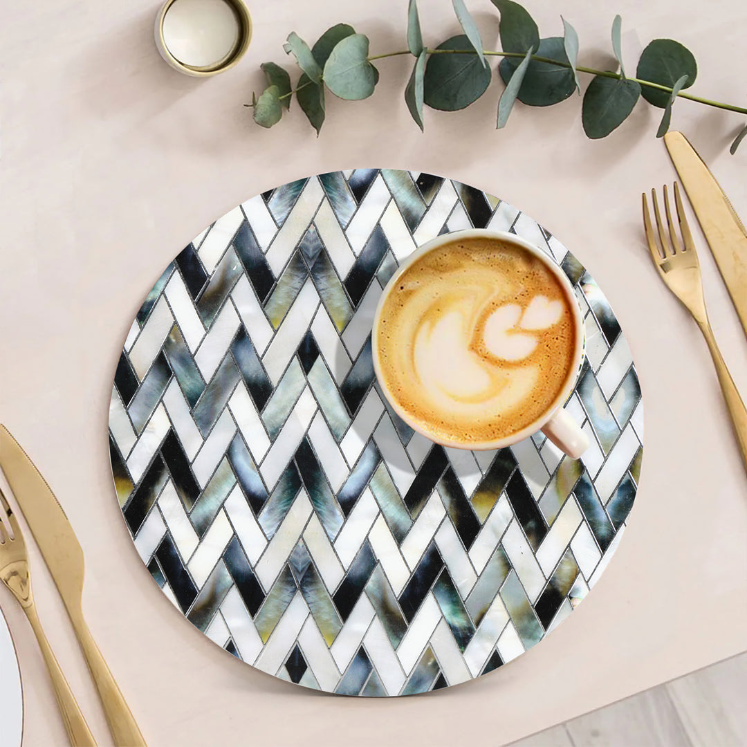 Trivet - Zig Zag Pattern - Round Trivet