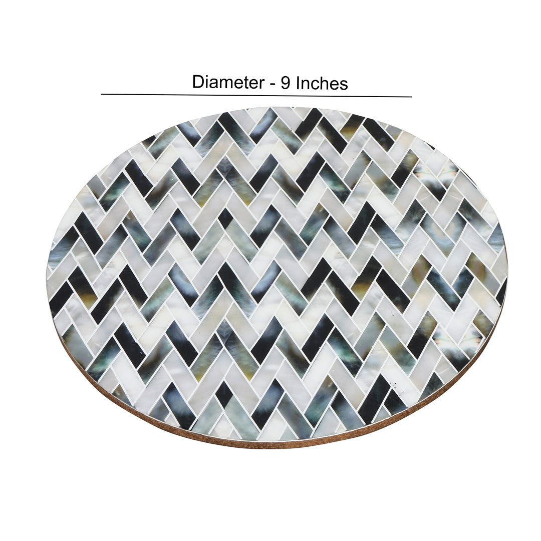 Trivet - Zig Zag Pattern - Round Trivet