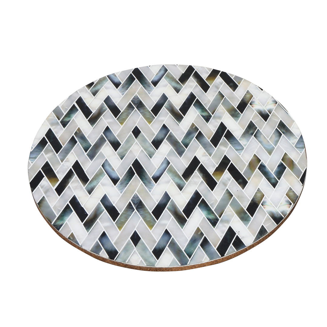 Trivet - Zig Zag Pattern - Round Trivet