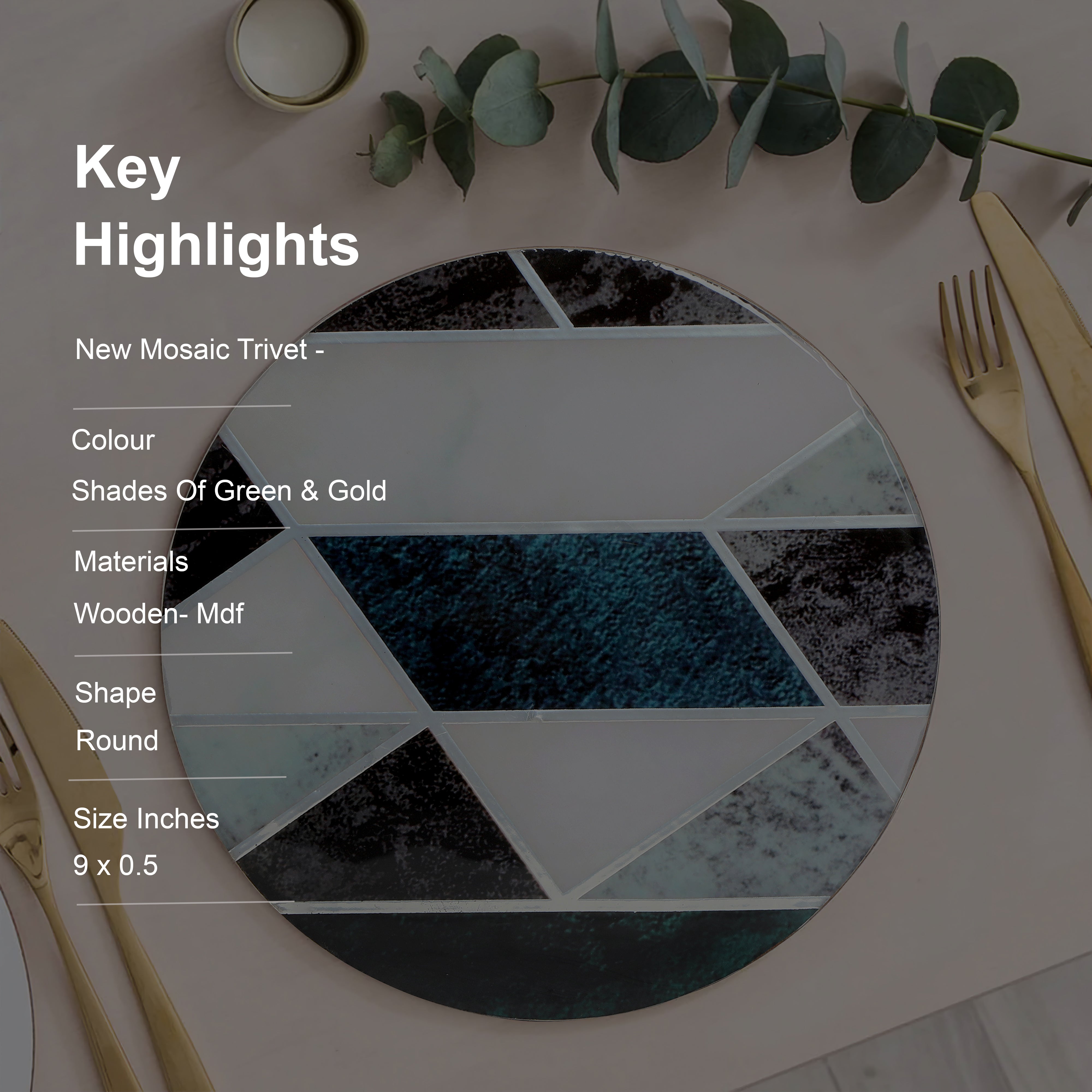 Trivet - New Mosaic - Round