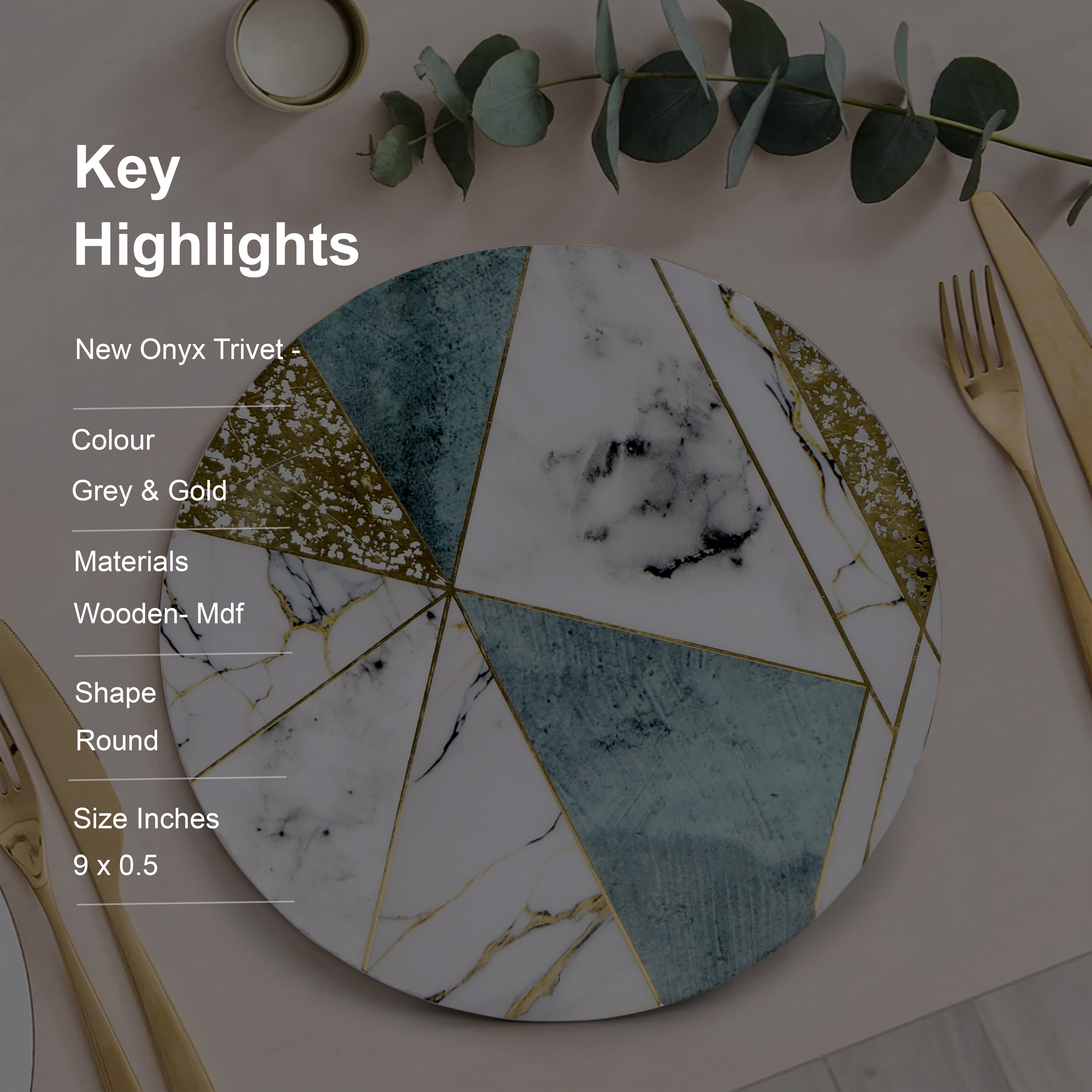 Trivet - New Onyx - Round