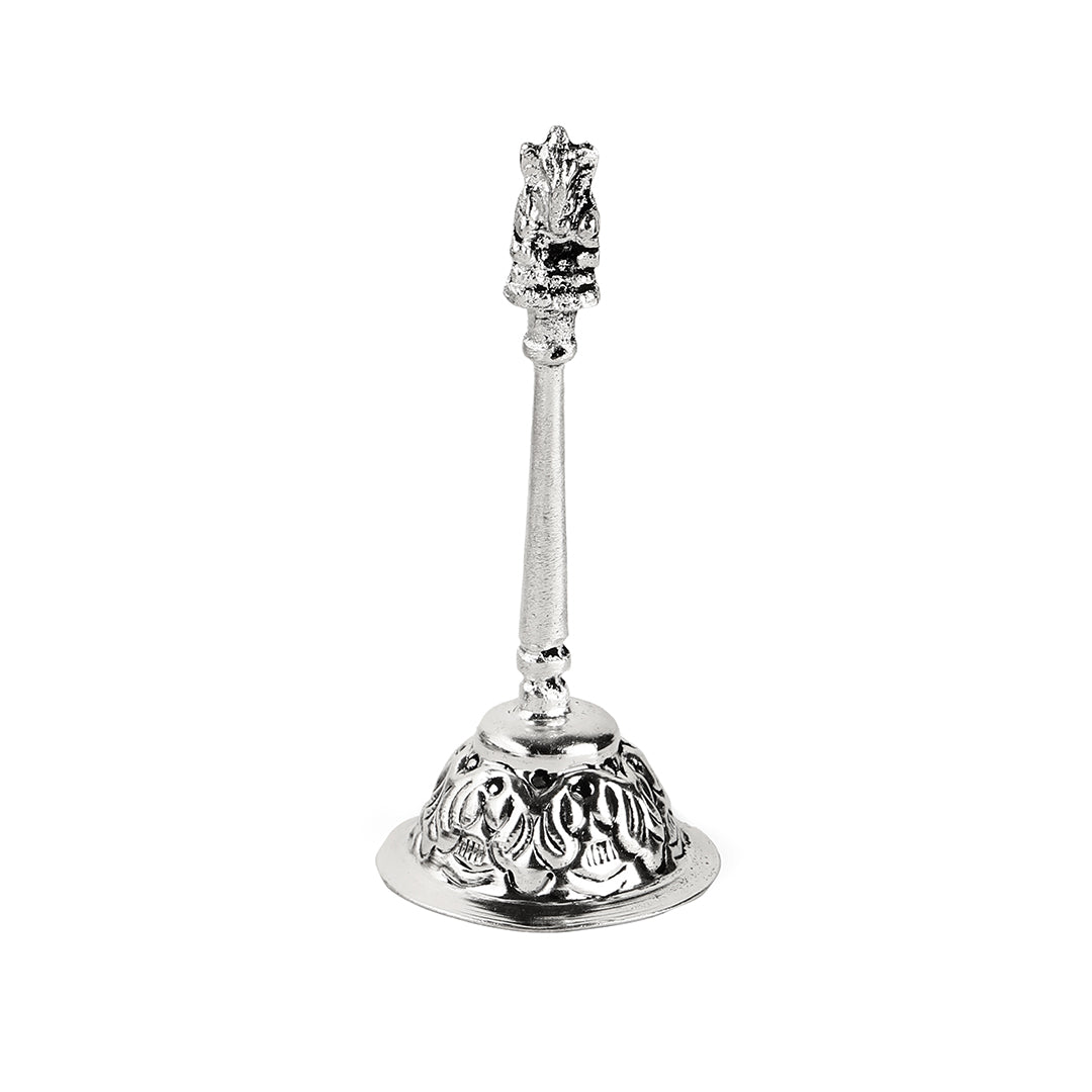 German Silver Pooja Thali Set With Elephant Legs