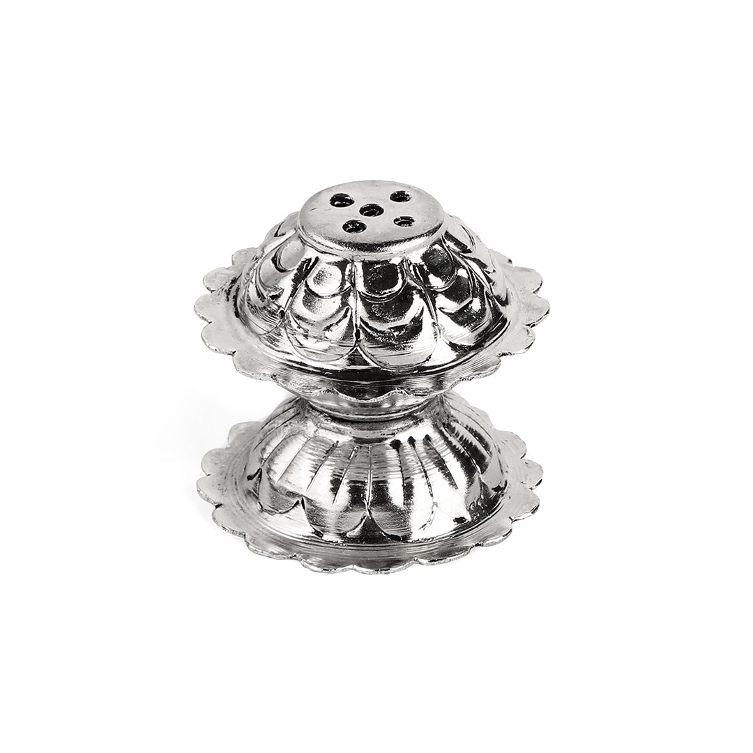German Silver Pooja Thali Set With Elephant Legs