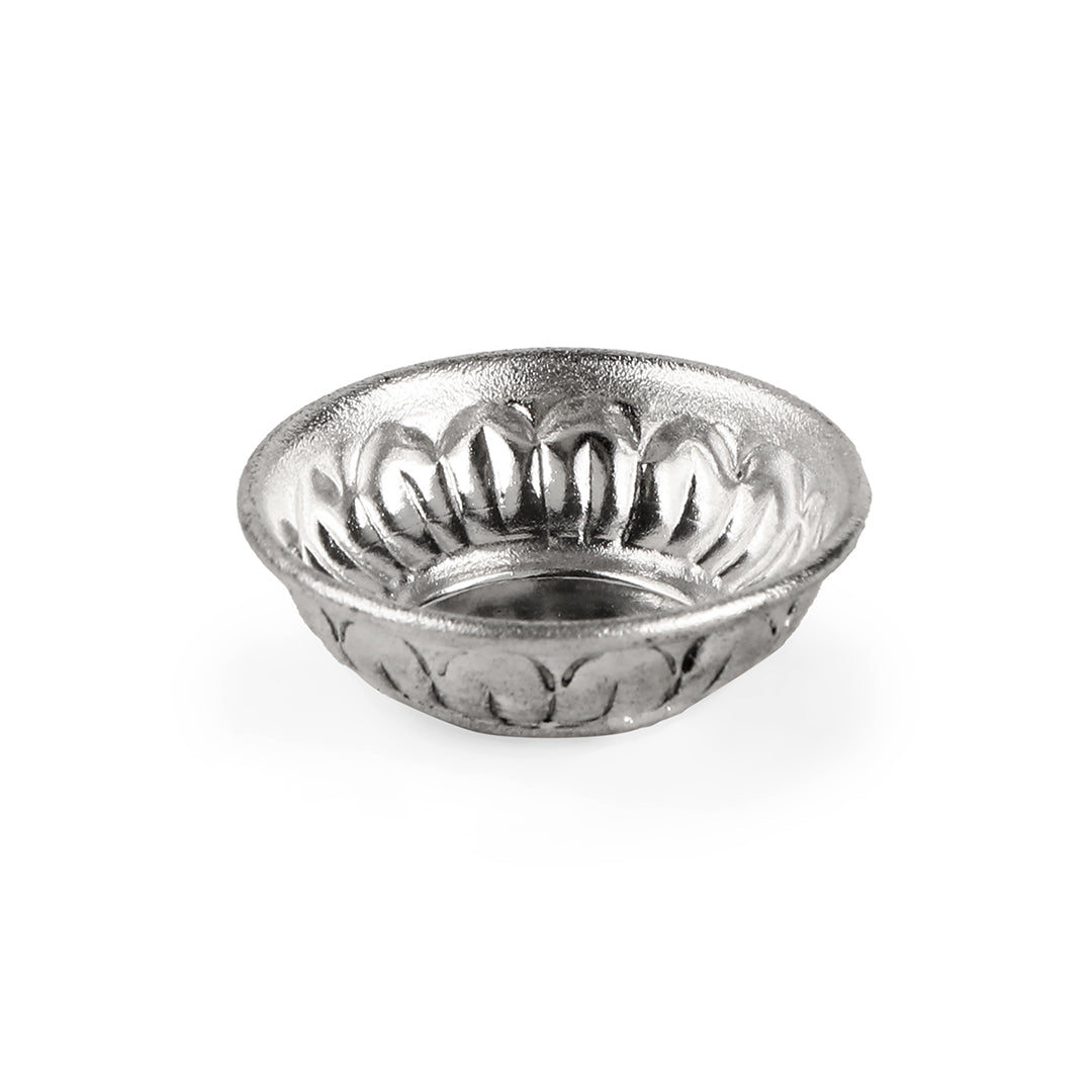 German Silver Pooja Thali Set With Elephant Legs