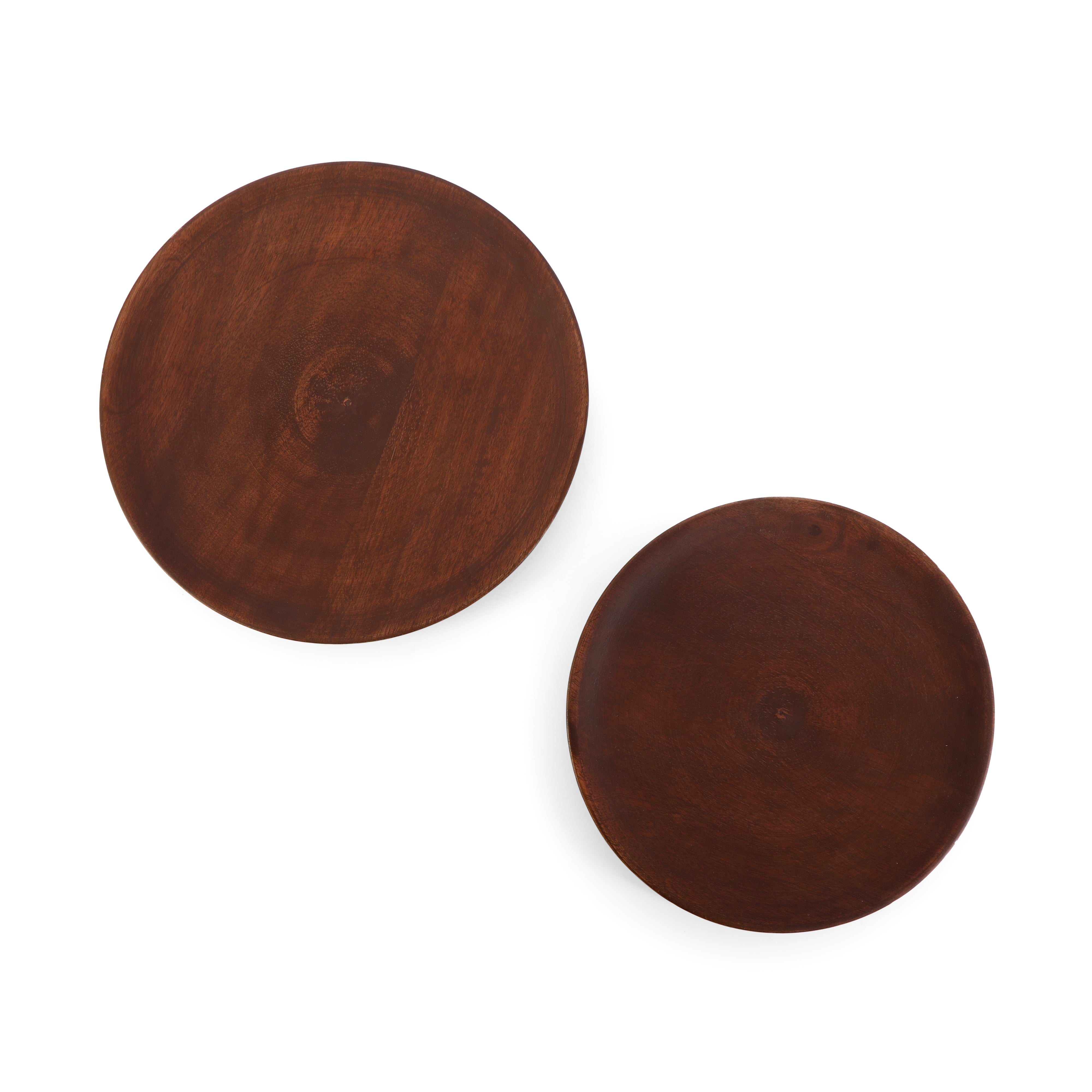 Aluminium & Wooden Bird 2 Tier Platter