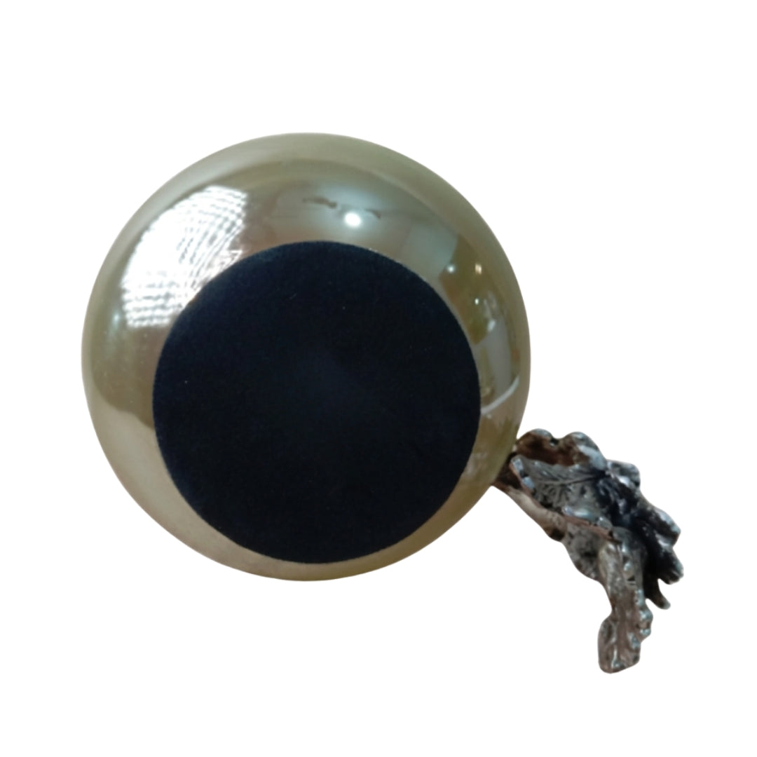 Handcrafted Metal & Glass Peacock Bowl with Premium Velvet Gift Box