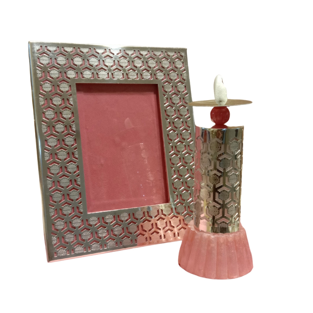 Exquisite Silver-Plated Shahi Baraat Photo Frame with Velvet Gift Box