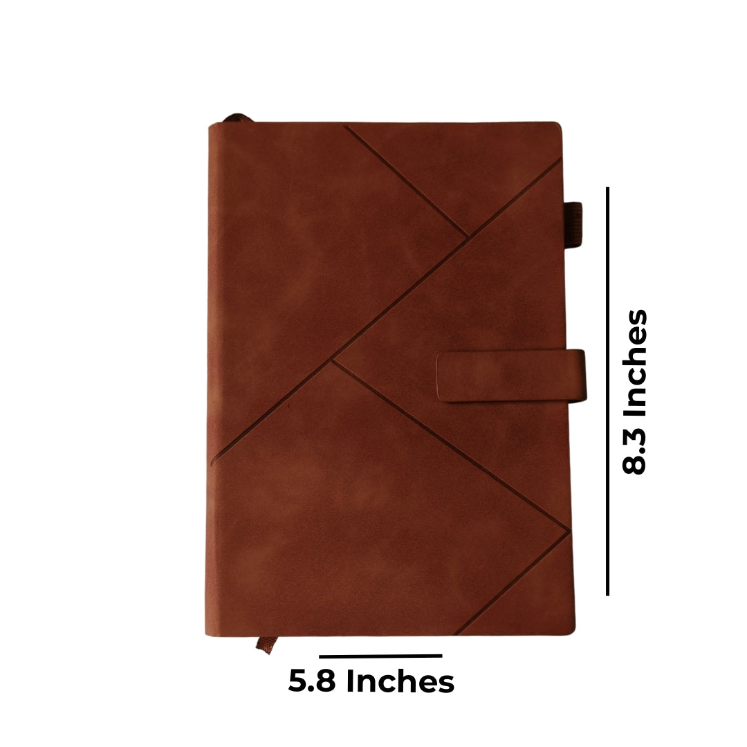 Brown Triangle Cut Diary