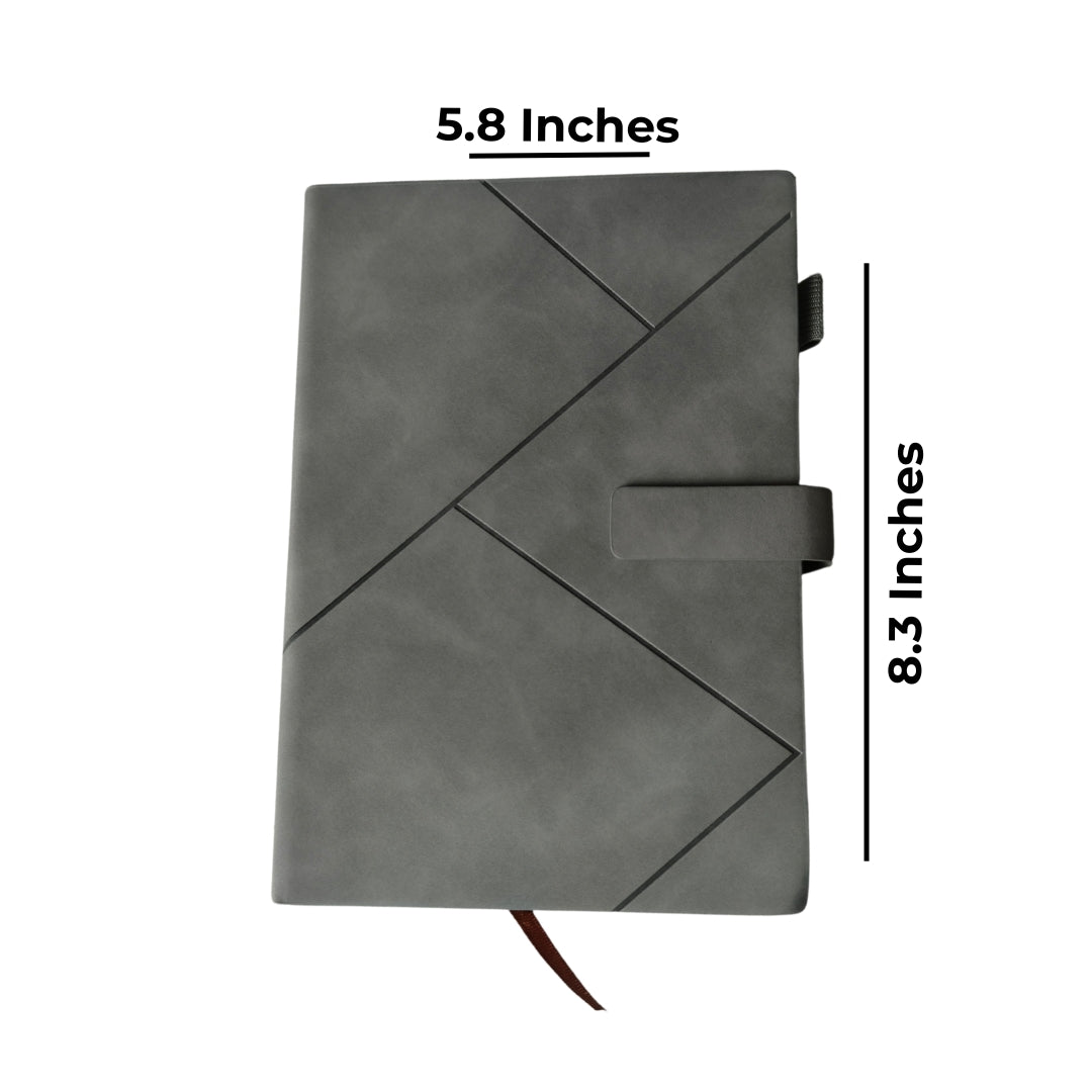 Light Grey Triangle Cut Diary