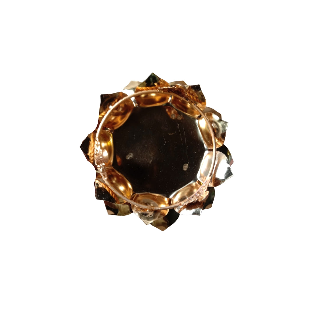 Gold & Silver Plated Lotus Singhasan with Lacquer Finish | Divine Festive Gift Box