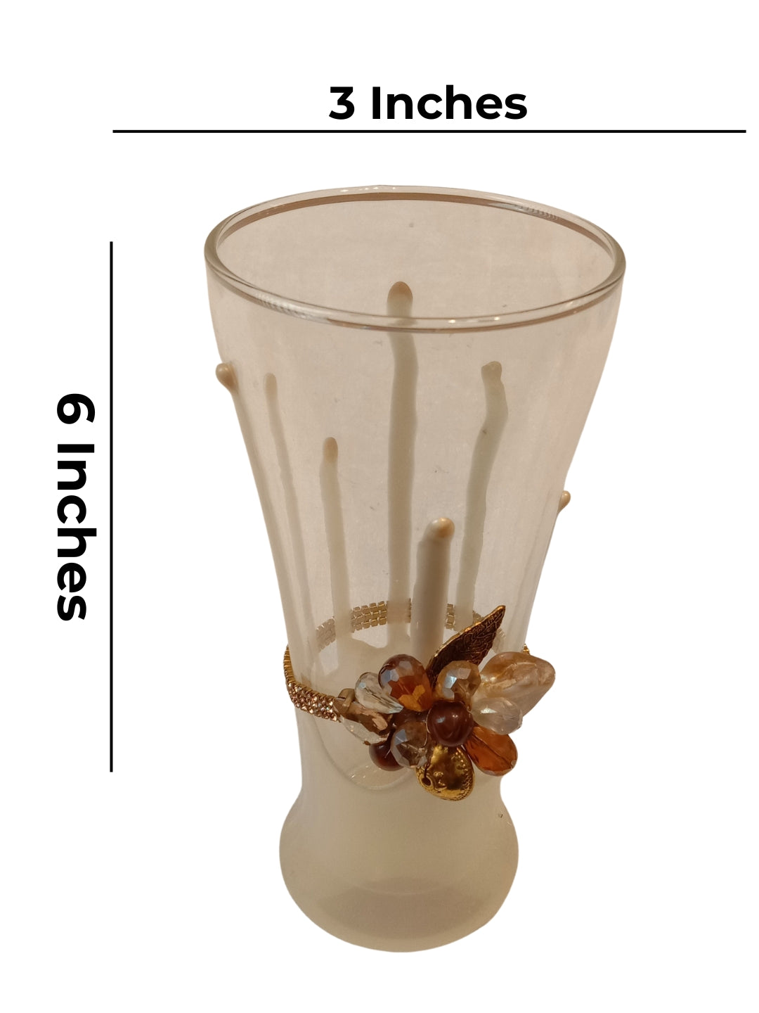 Ivory Resin Mocktail Filigree Tall Glass Set of 5