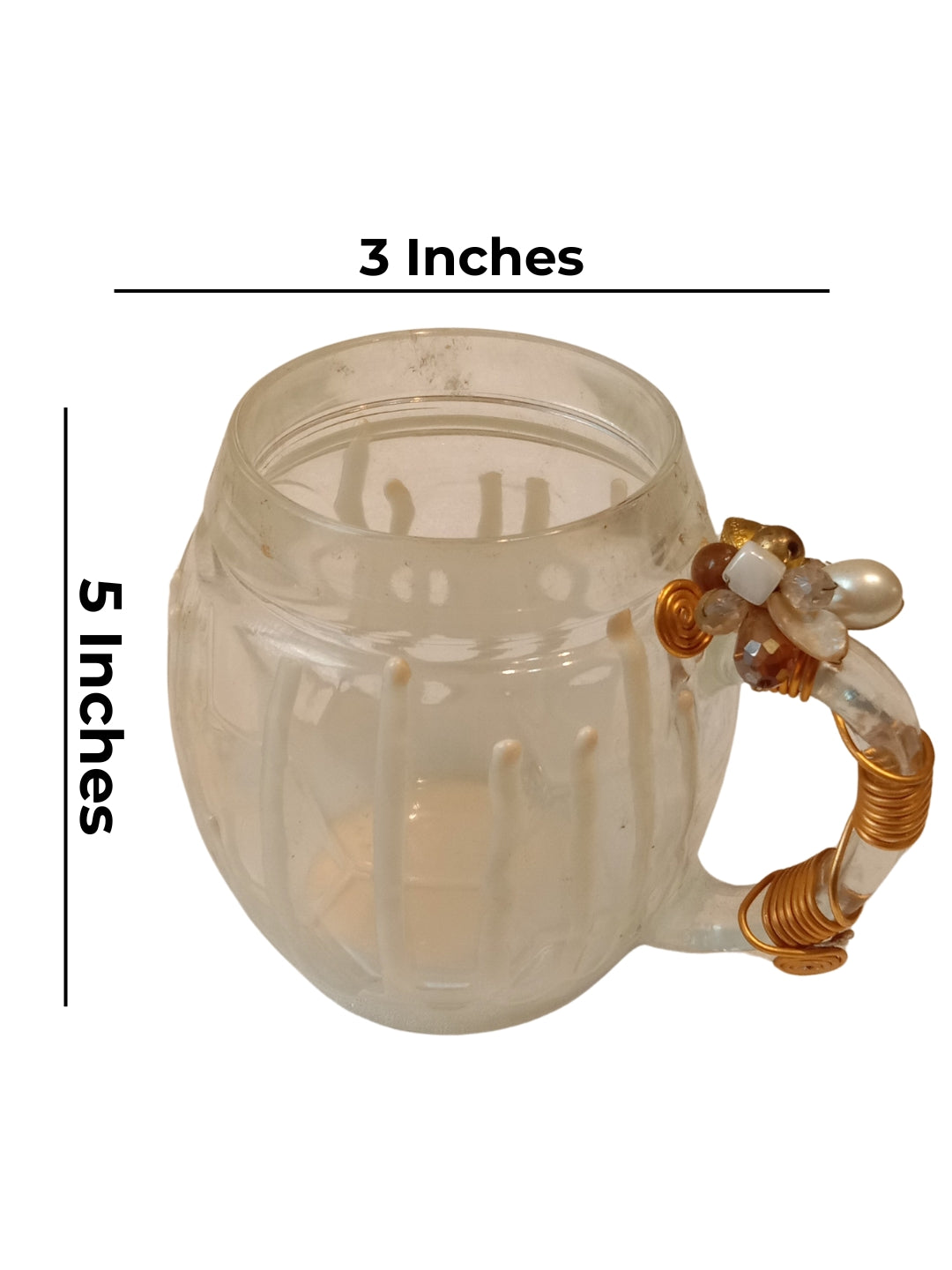 White Resin Football Filigree Cup Set of 2