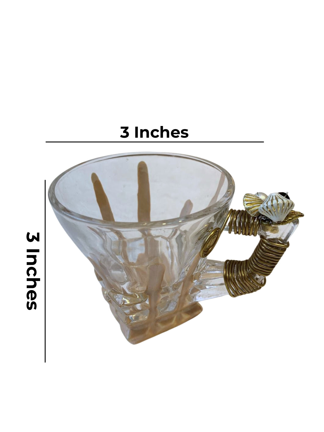 Square Tea Filigree Cup Set of 6