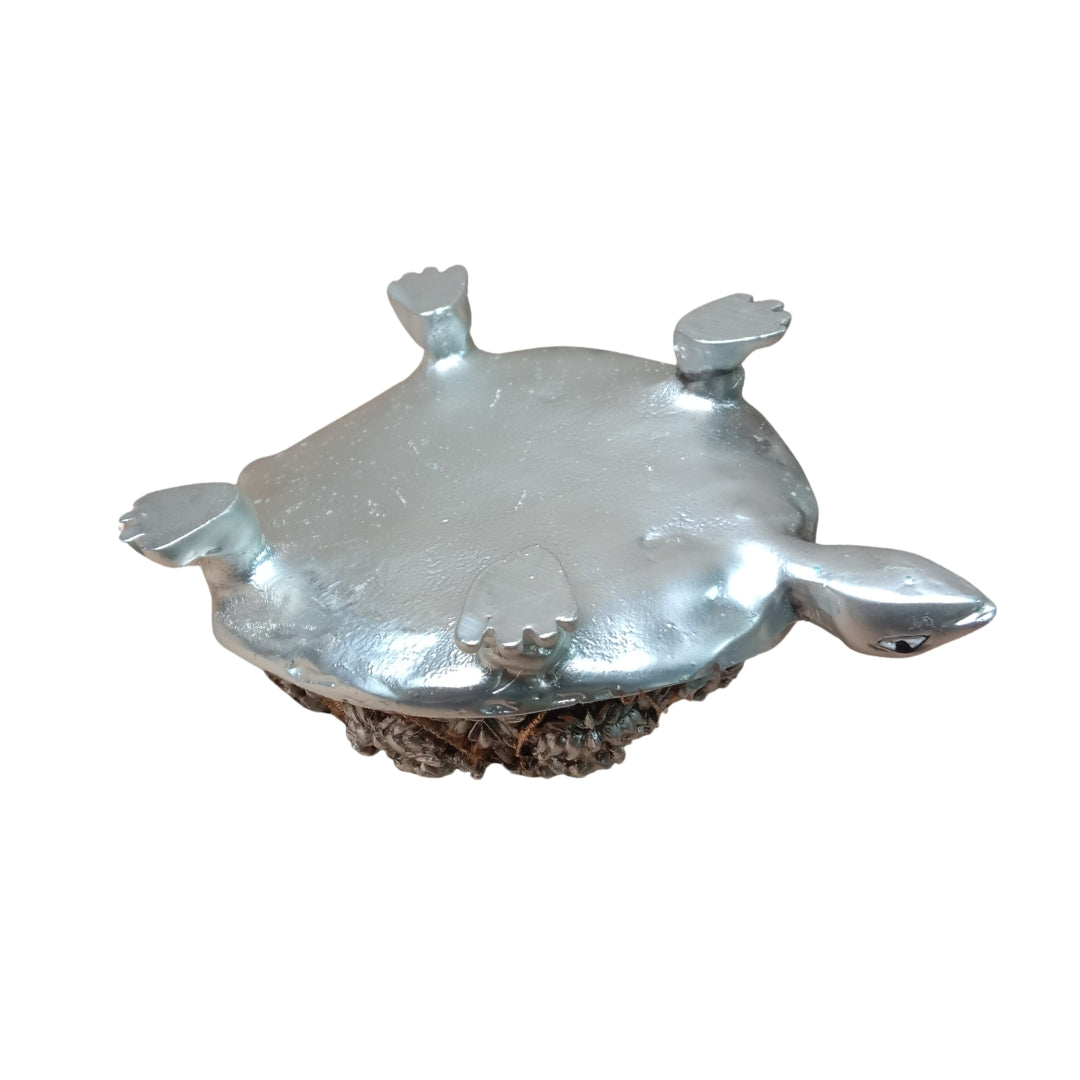 The Divine Kurma Meru Yantra – 999 Pure Silver & 24K Gold Plated Laxmi Shree yantra Good Fortune Tortoise