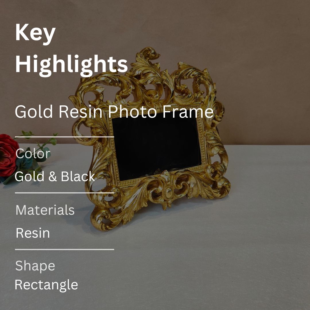 Gold Resin Vintage Horizontal photoframe