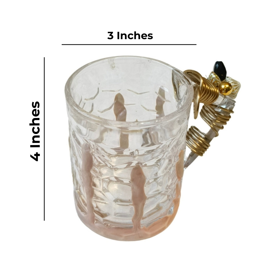 Checkered Tall Filigree Cup Set of 5