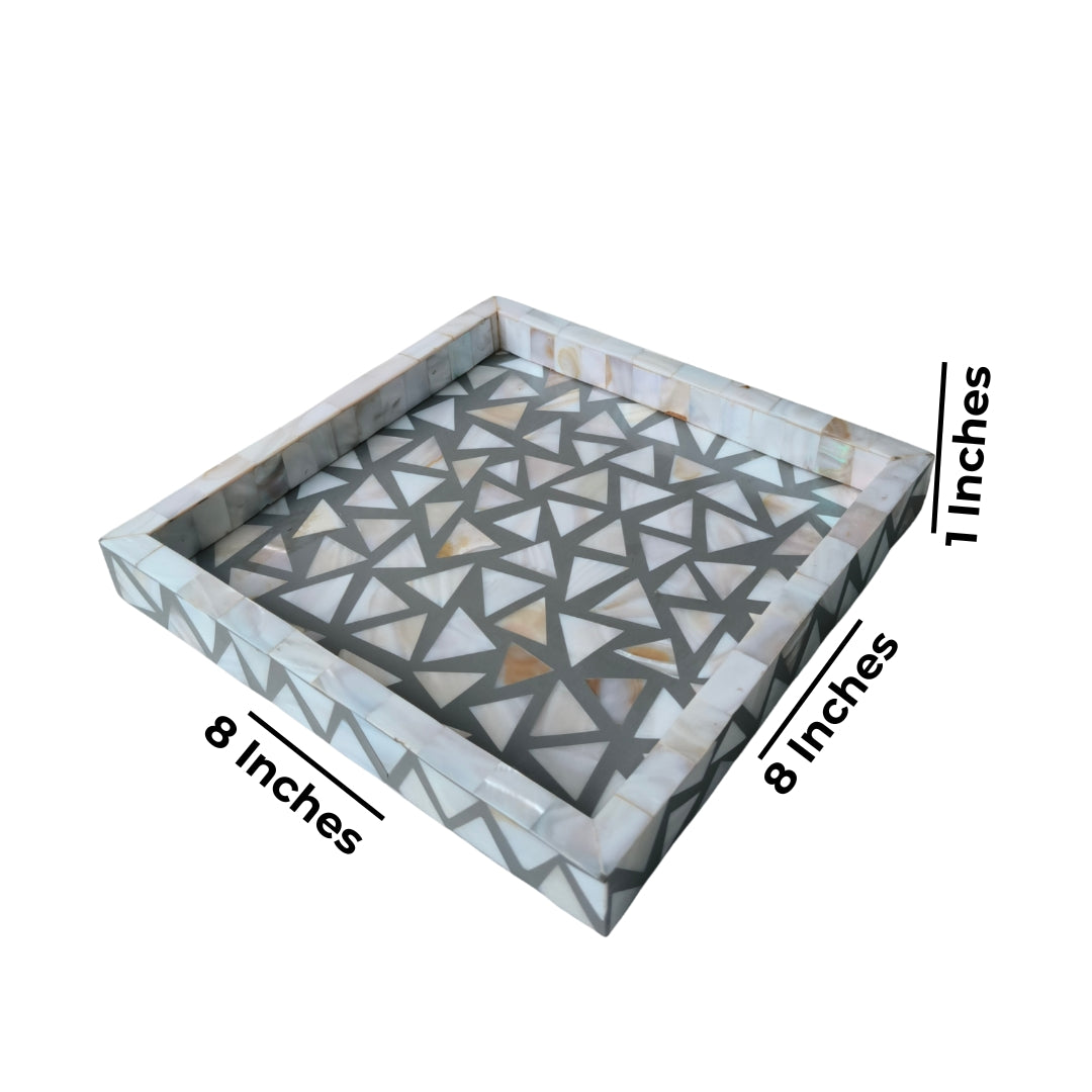 Square Grey Chemical Tray
