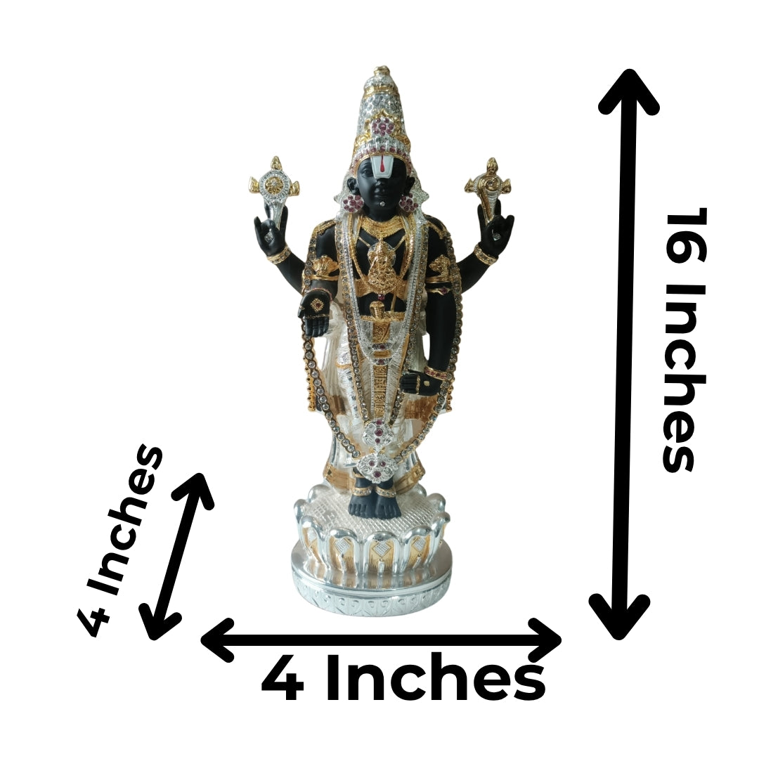 The Home Co- 999 Pure Silver & 24K Gold Lord Venkateswara Divine Home Collection
