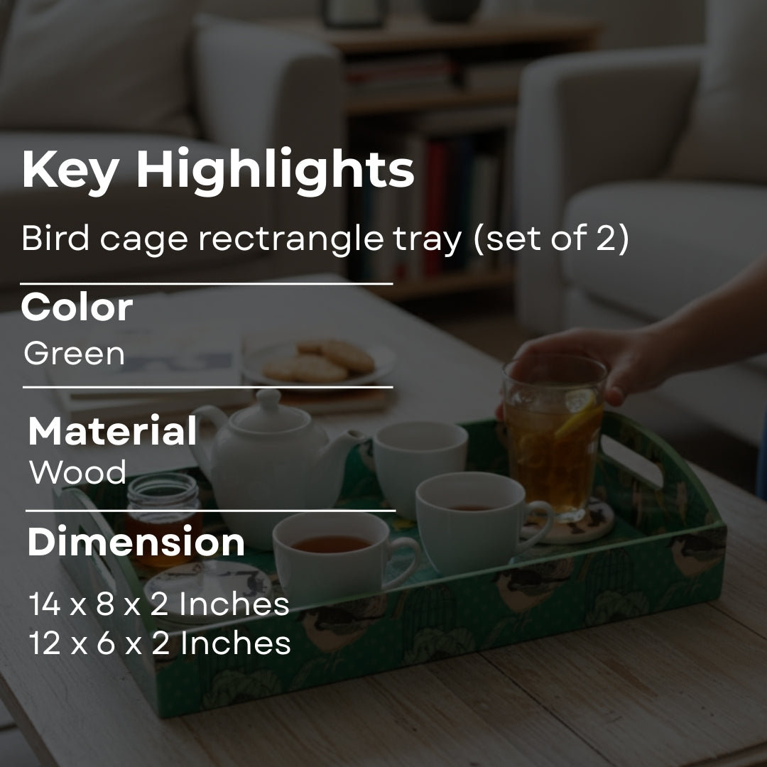 bird cage handle cut med & small set of 2