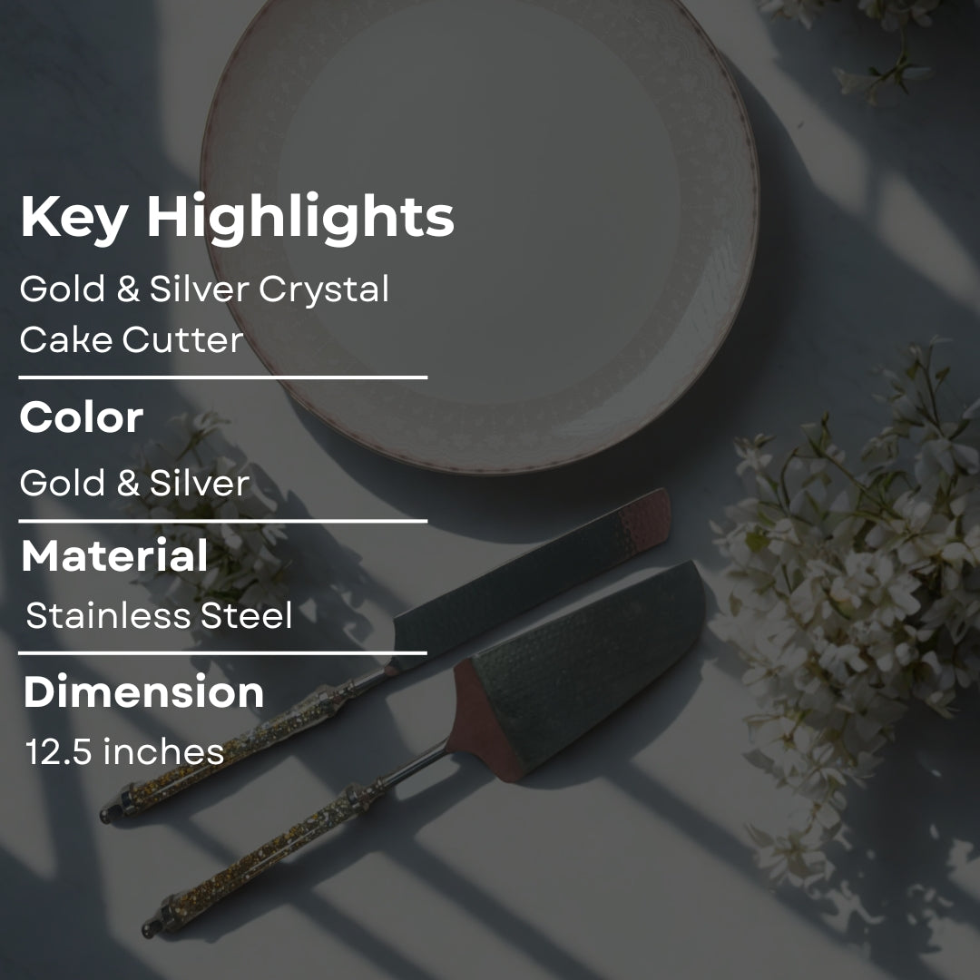 Gold & Silver Crystal Set Of 2