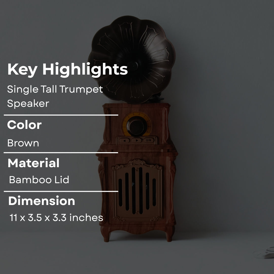 Single Tall Trumpet Speaker