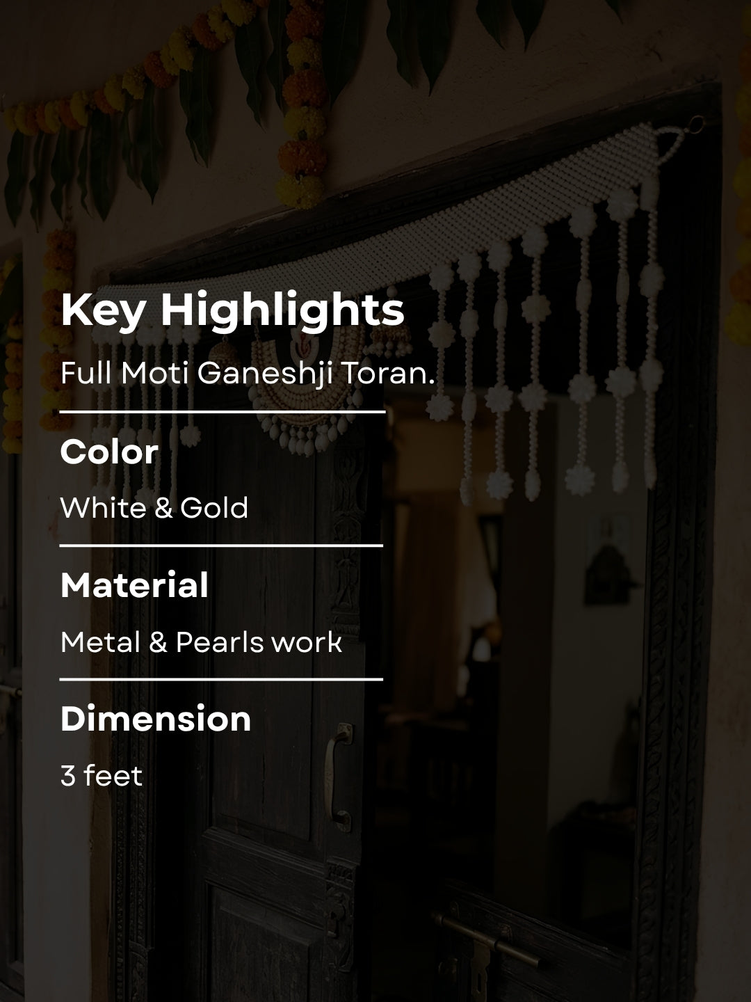 Full moti ganeshji toran