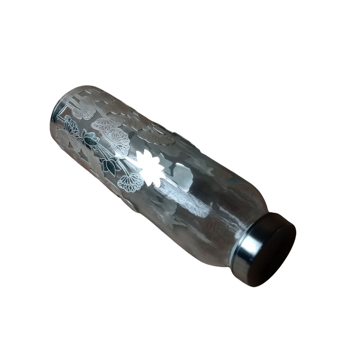 Silver Plated Water Bottle and Glass Set with Velvet Gift Box