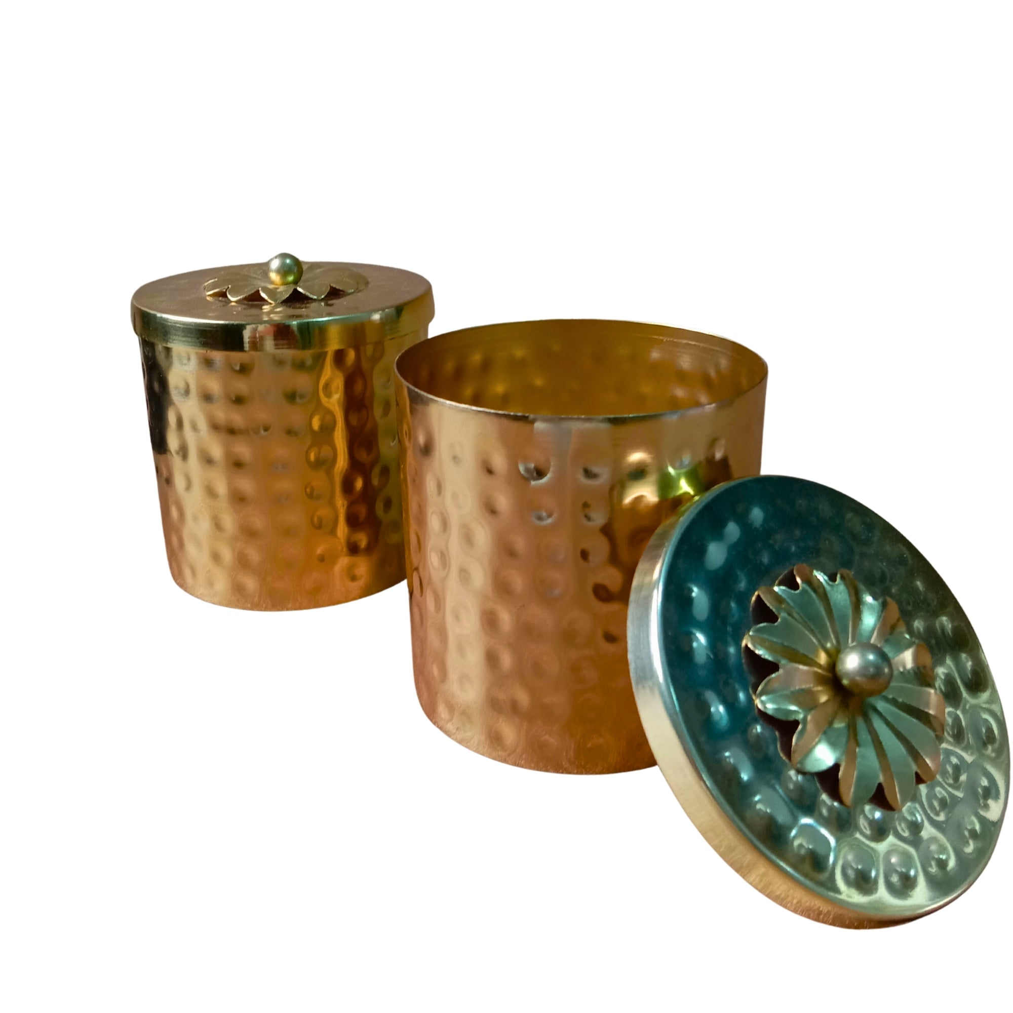Gold Mirrored Square Tray with Greek Key Pattern