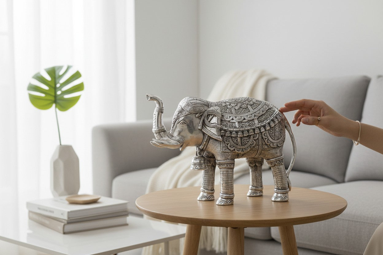 Silver Elephant Decorative