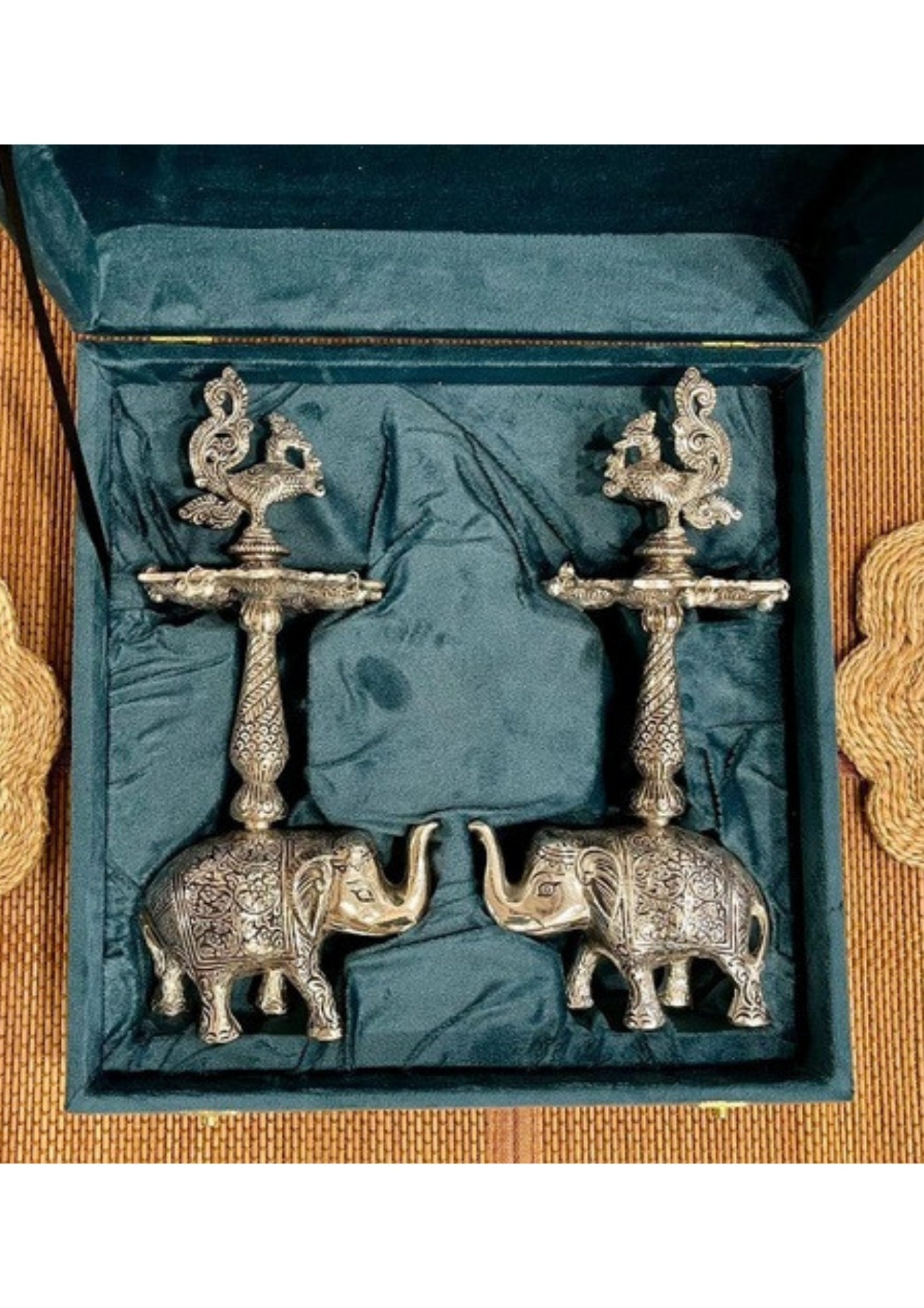 Silver Plated Elephant Shape Samai