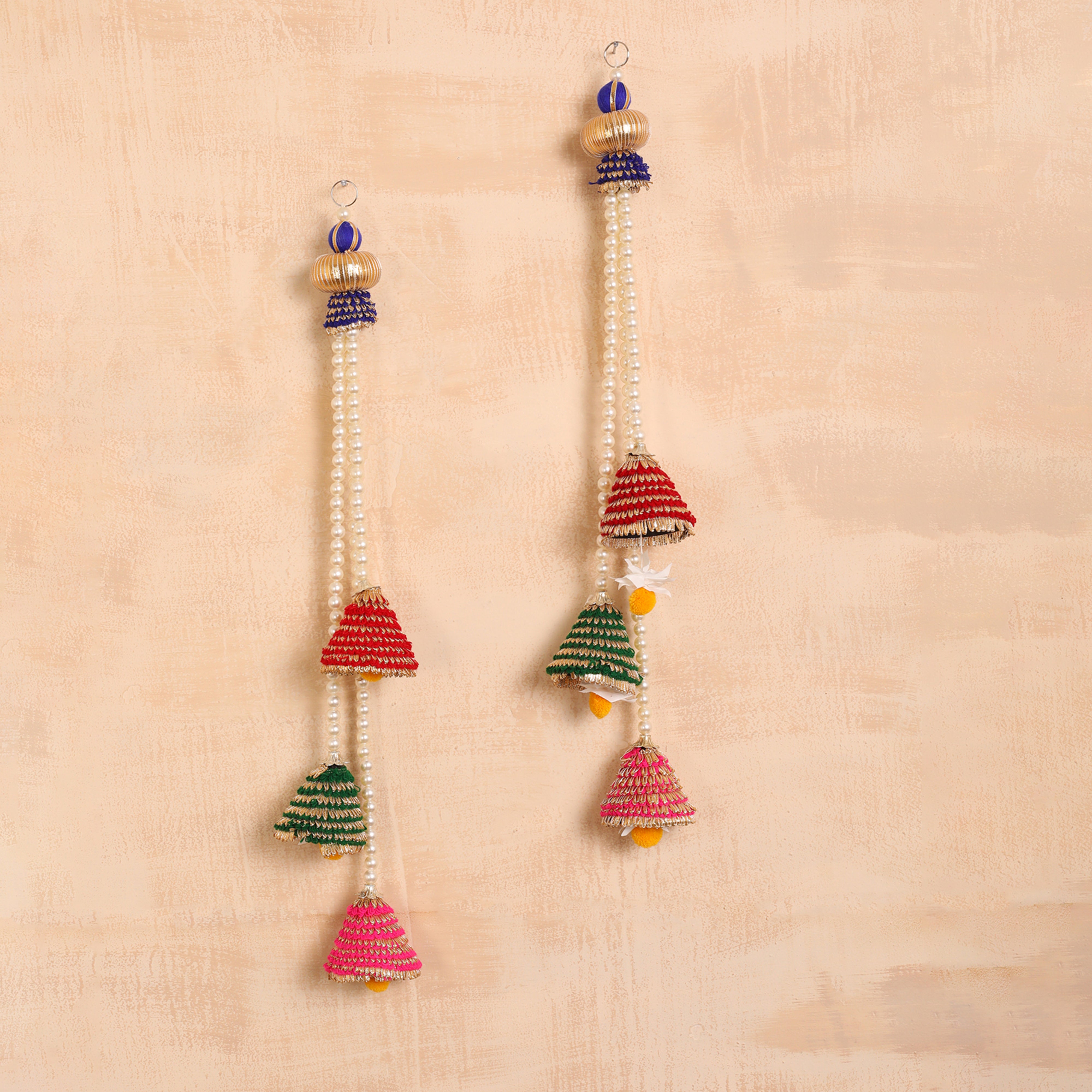 3 Bell Side Hangings Set Of 2