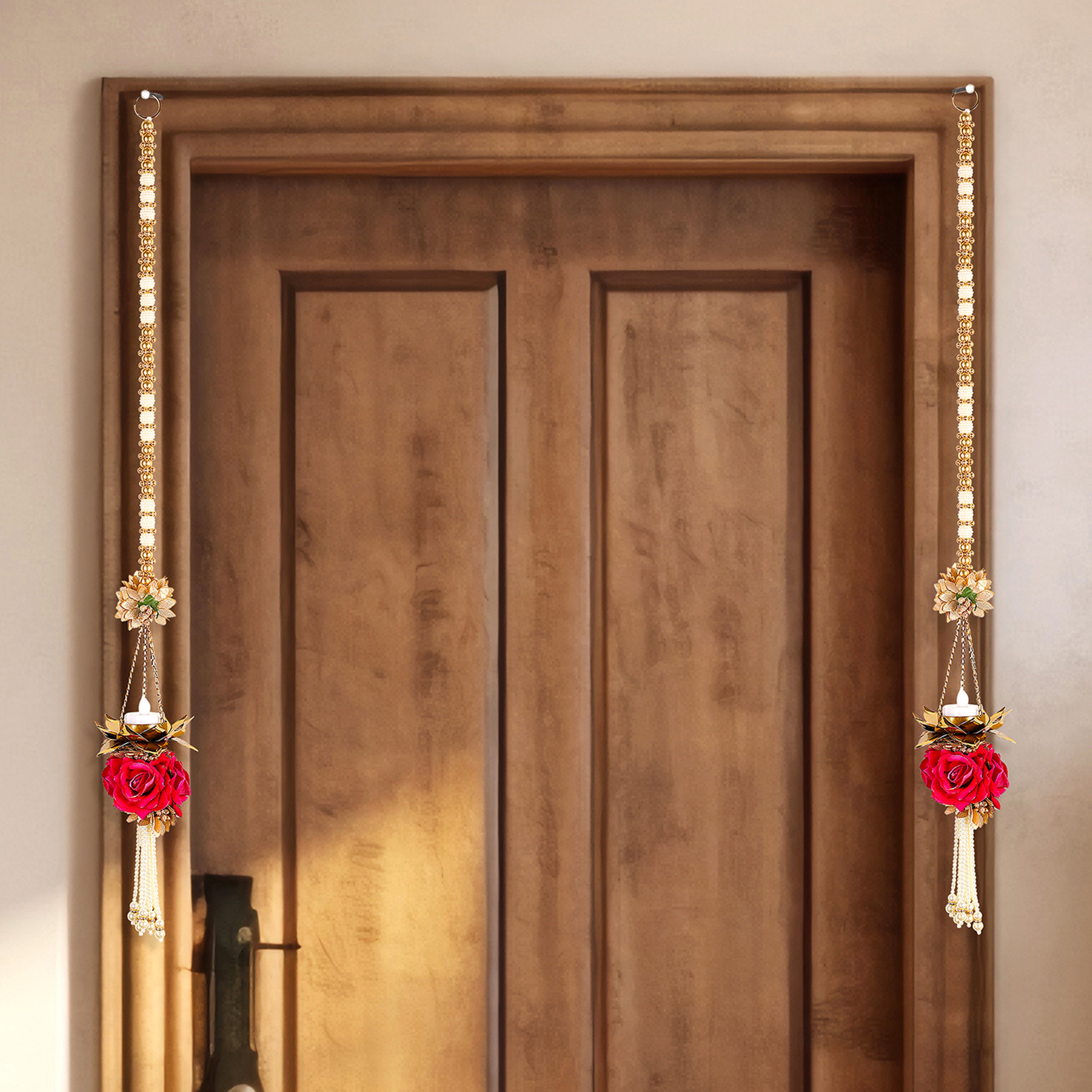 Flower Side Hangings Set Of 2