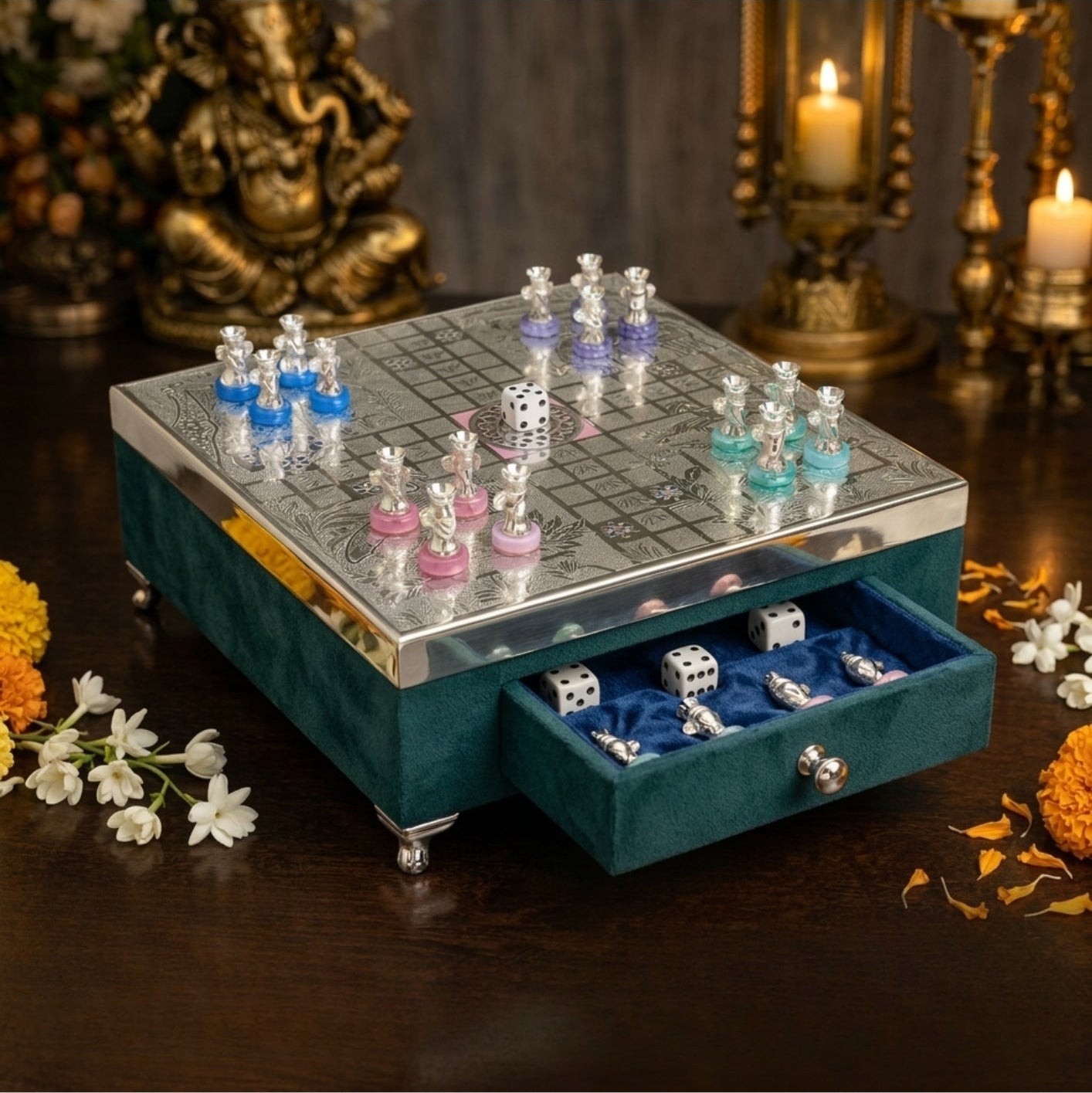 Silver Luxurious chess board