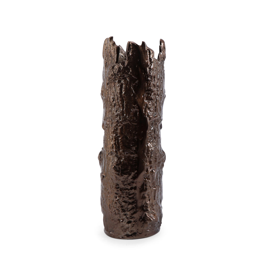 Bronze Bark Shape Vase - Medium 2- The Home Co.