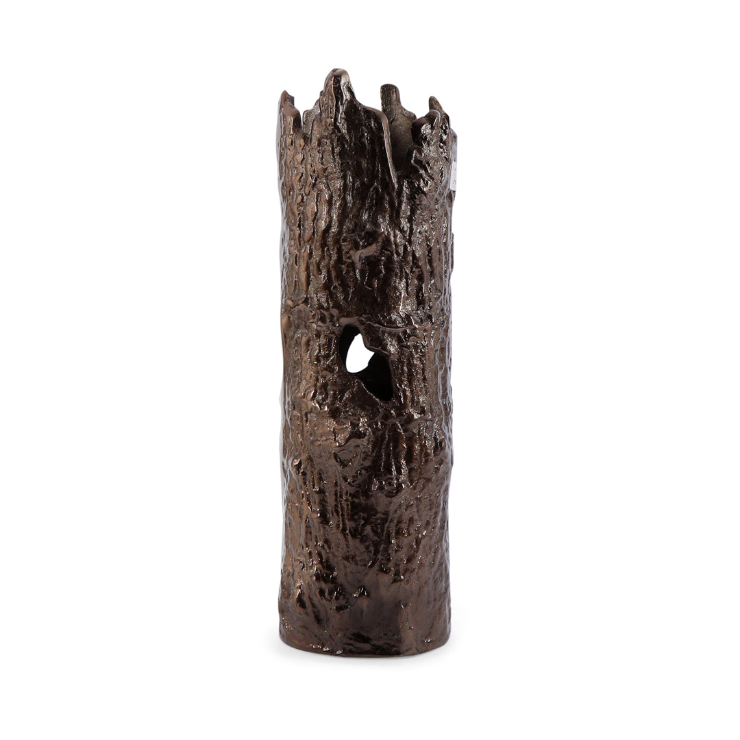 Bronze Bark Shape Vase - Medium 4- The Home Co.