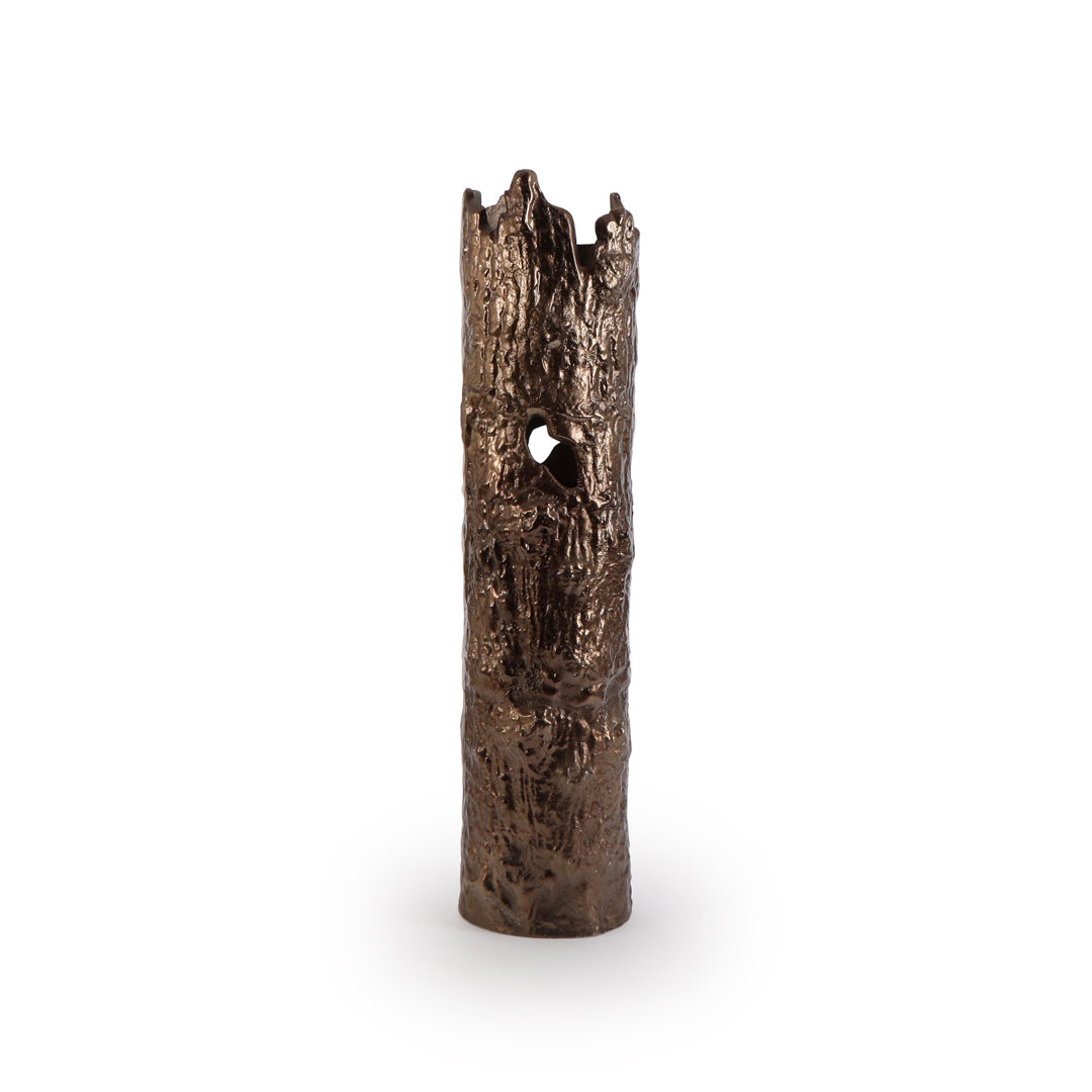 Bronze Bark Shape Vase - Large 2- The Home Co.