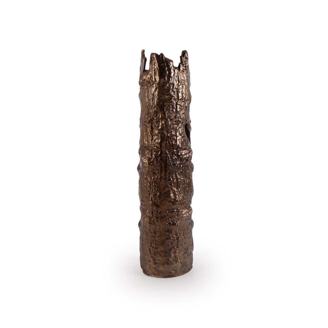 Bronze Bark Shape Vase - Large 4- The Home Co.
