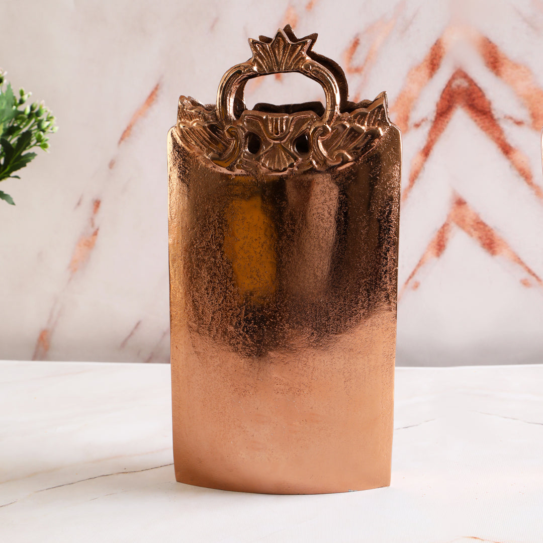 Aluminium Copper Rectangle Vase