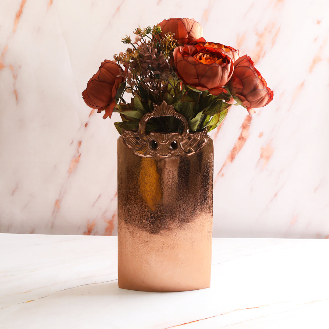 Aluminium Copper Rectangle Vase