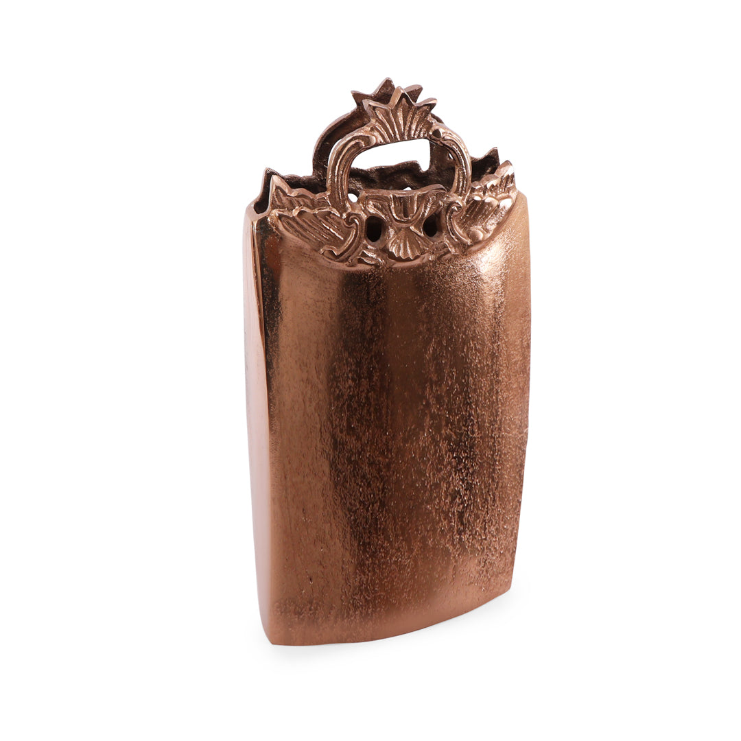 Copper Rectangle Vase 4- The Home Co.