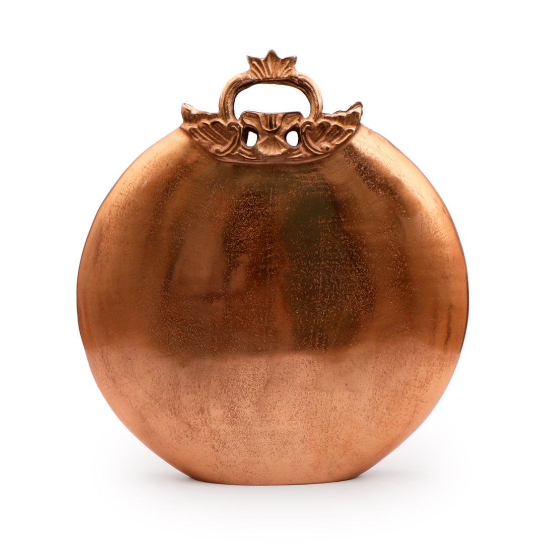 Round Copper Vase 5- The Home Co.