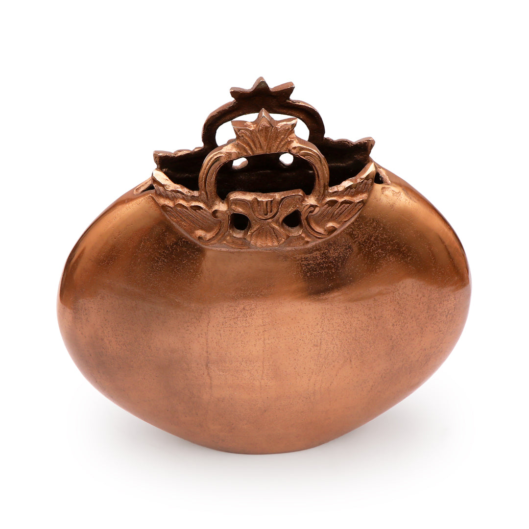 Round Copper Vase 4- The Home Co.