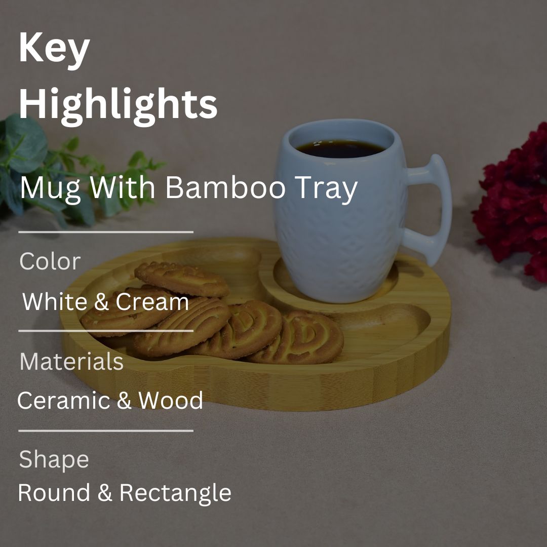 Mug With Bamboo Tray