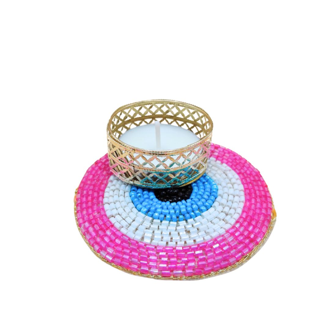 Evil Eye Tea Light Holders Set of 5 Multicolor