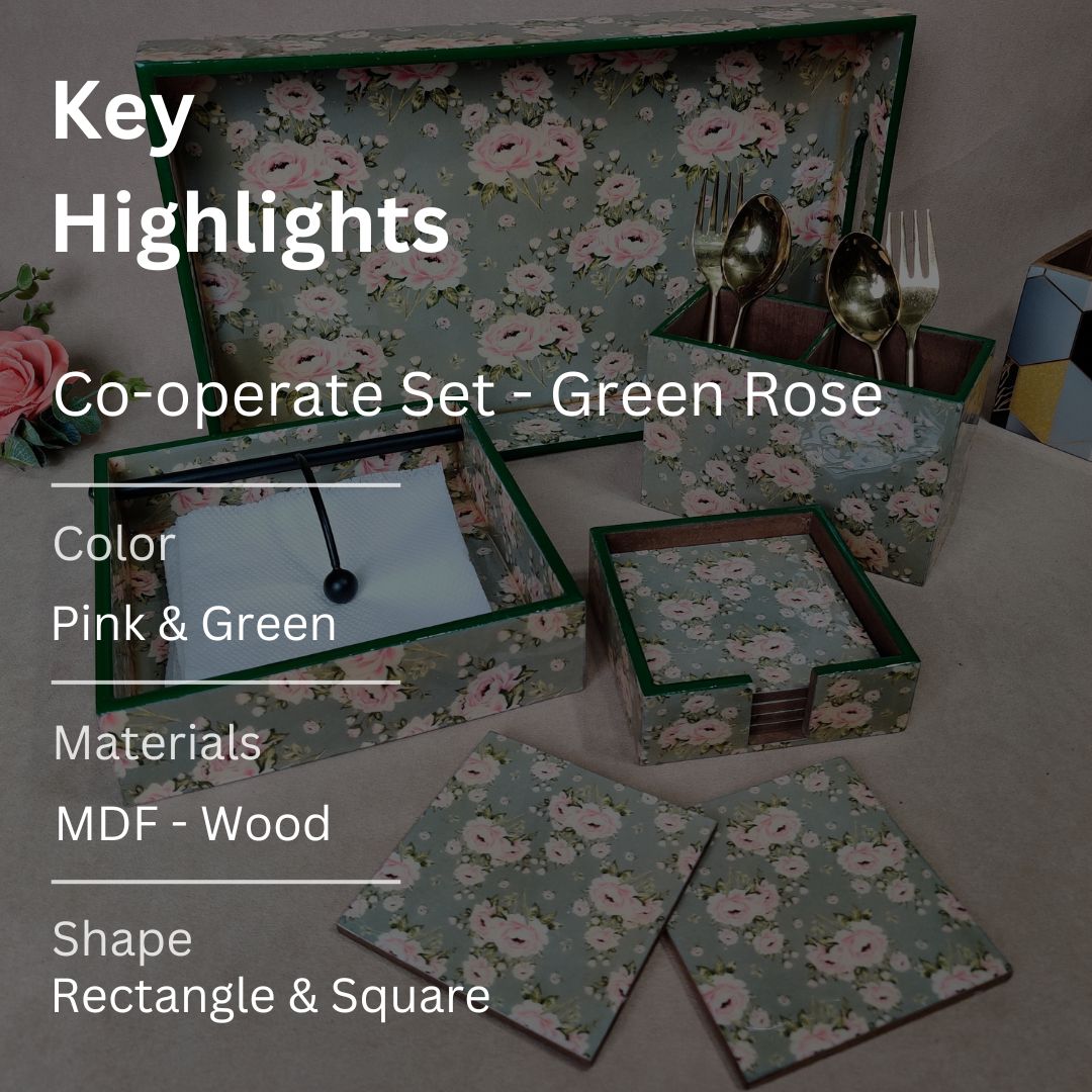 Co-operate Set - Green Rose