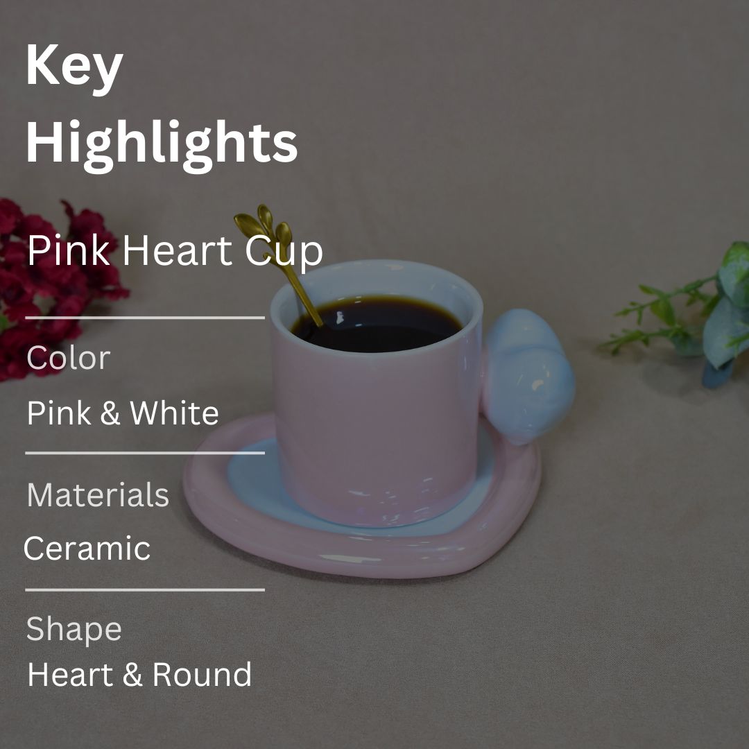 Pink Heart Cup