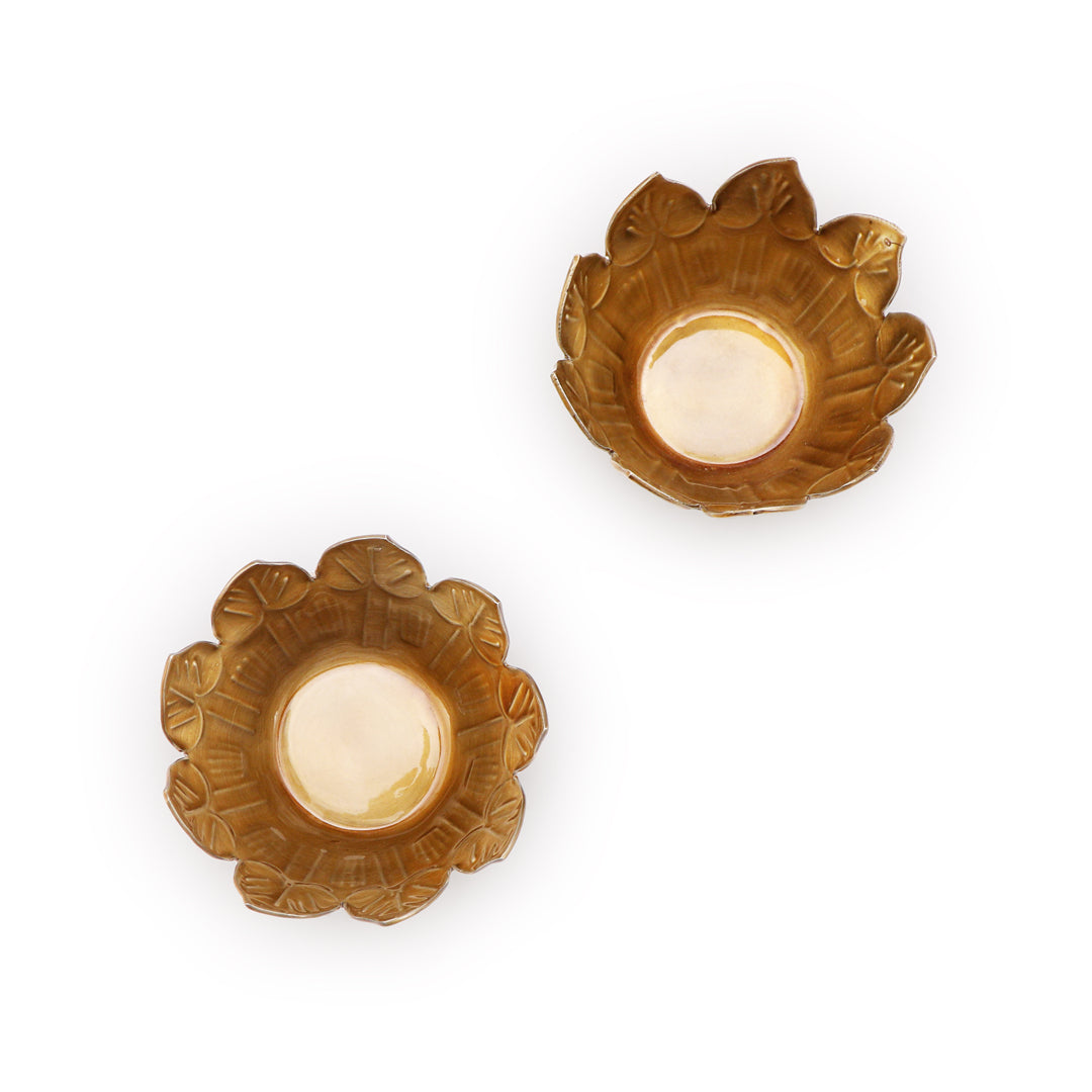 Tea Light Candle Stand Set Of 6 - Floater Flower Tea Light Candle Holder 7- The Home Co.