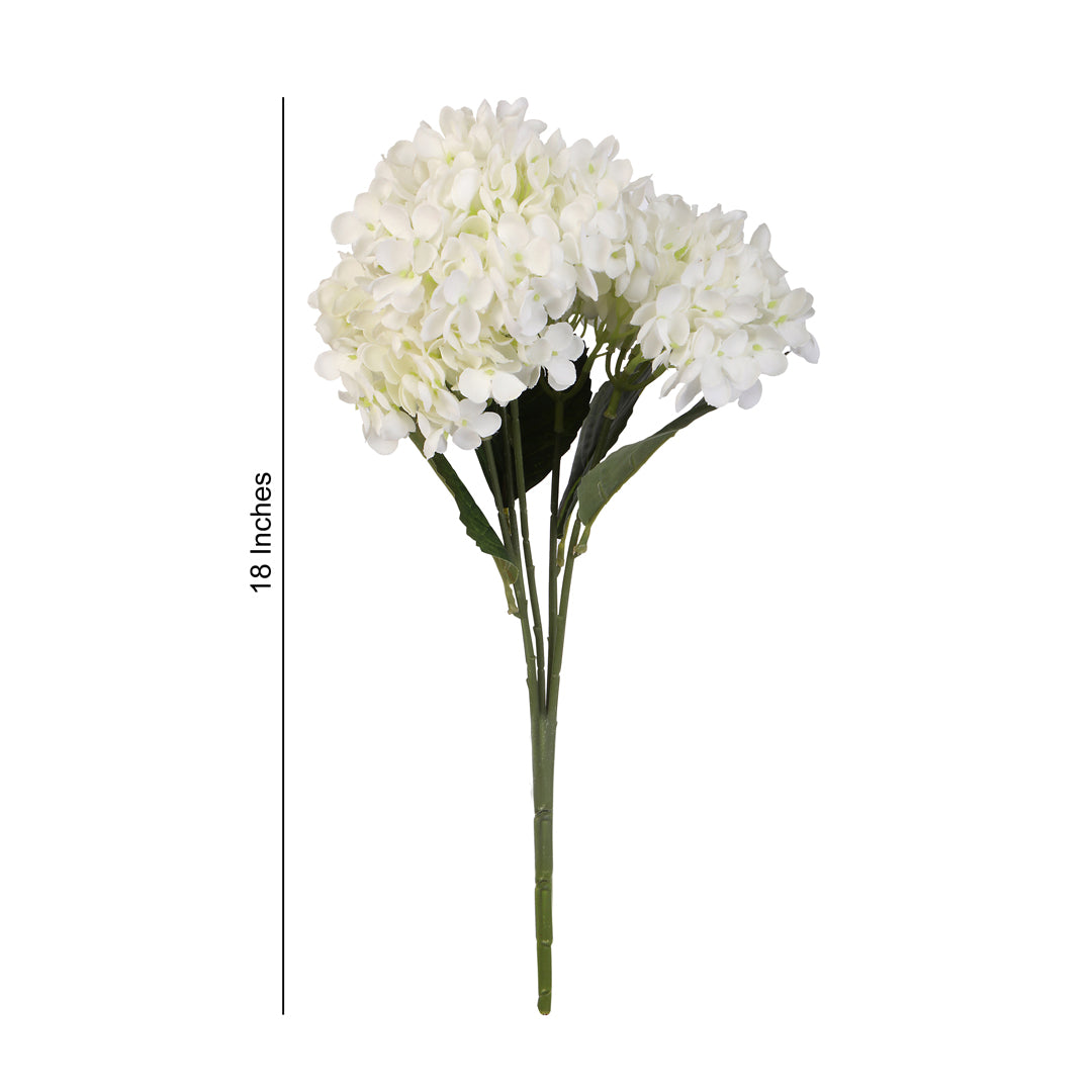 Flower Bunch - Hydrangea White 2- The Home Co.