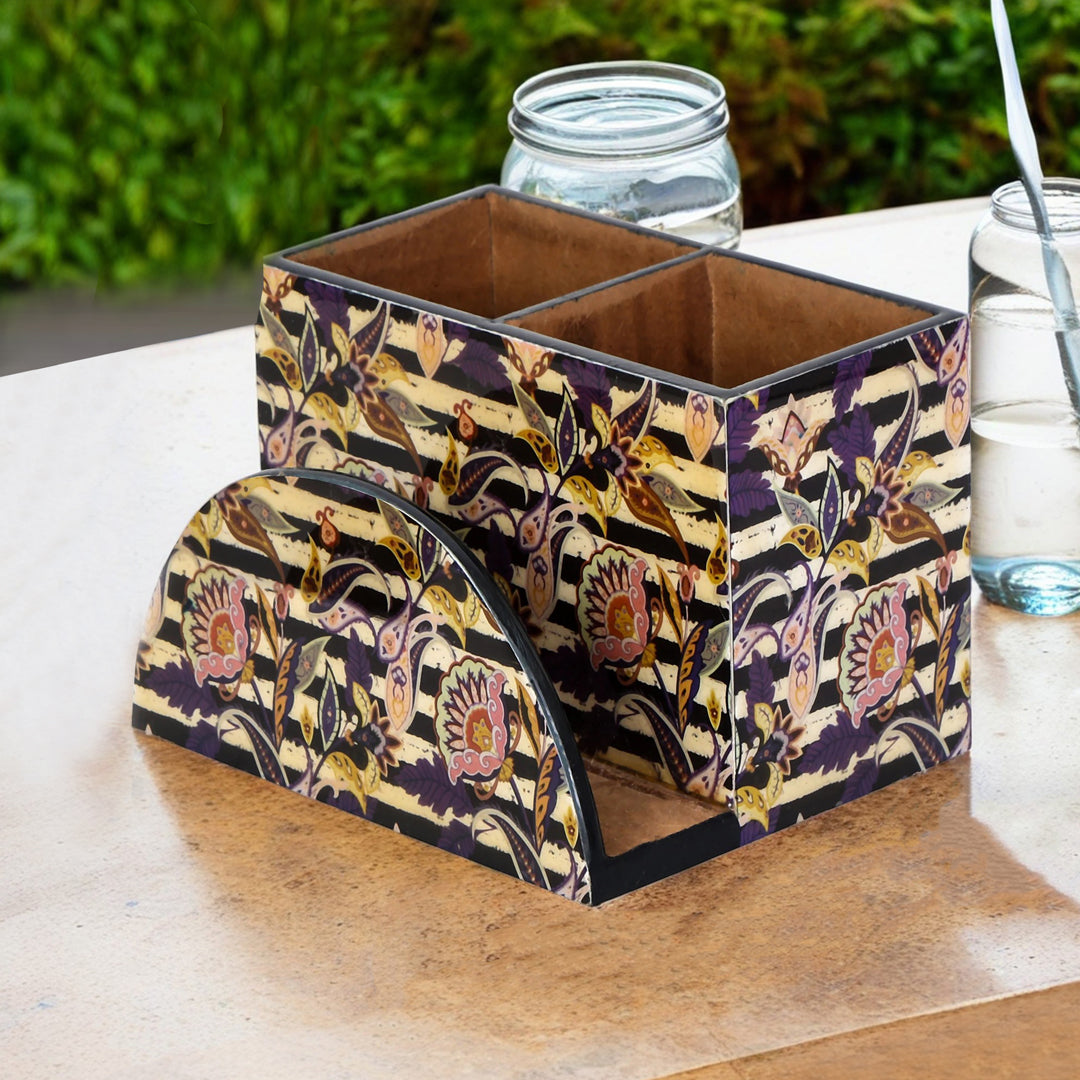 Cutlery Tissue Holder - Purple