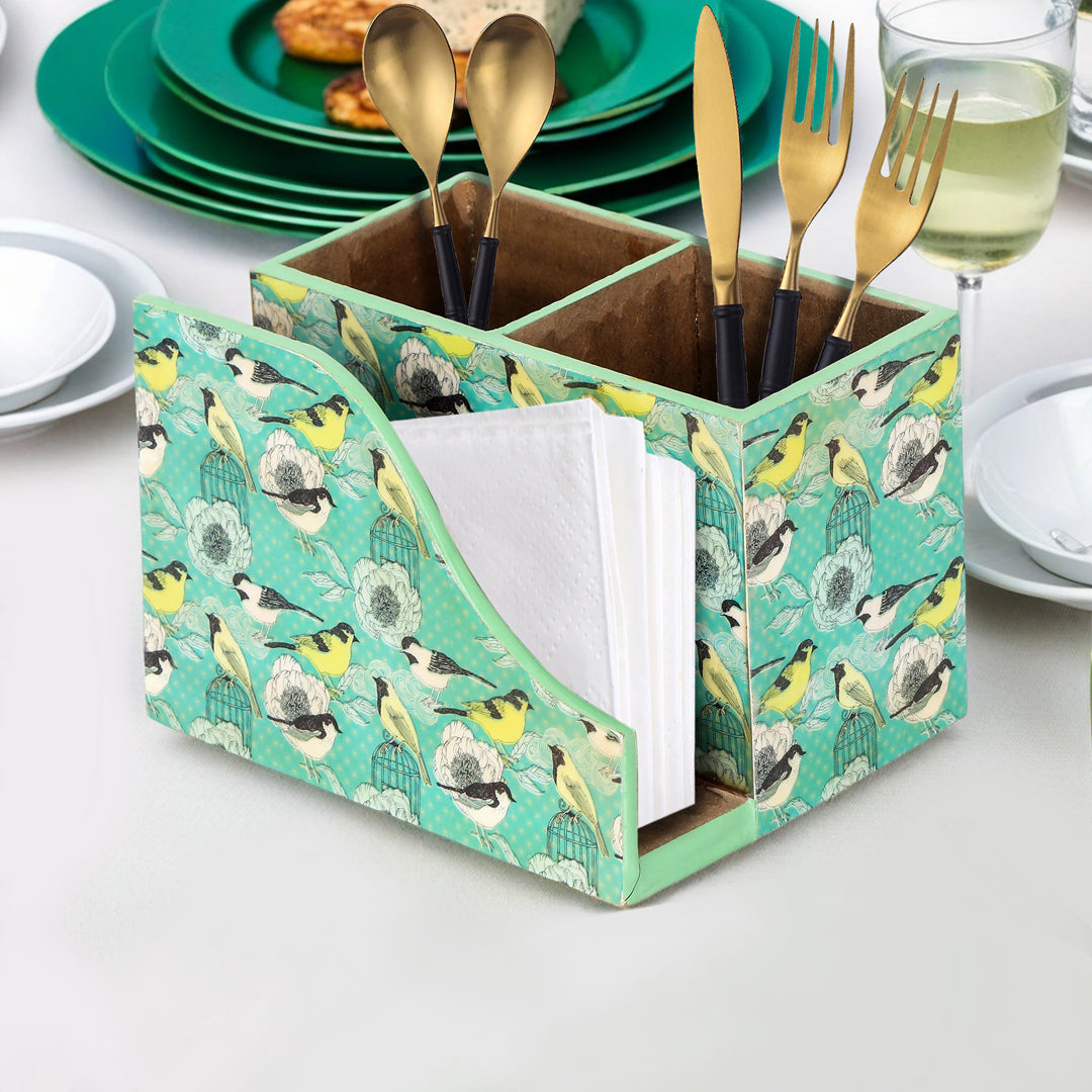 Cutlery Tissue Holder - Bird Cage